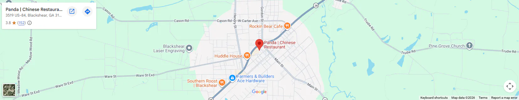 Location 3519 US-84, Blackshear, GA 31516, United States